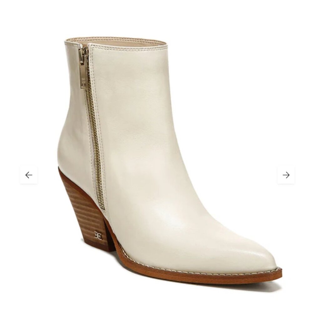 NWT Sam Edelman Jane Booties; white; size 7.5